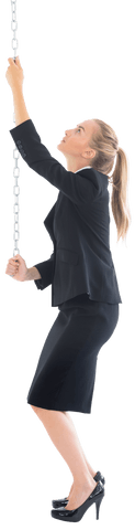 transparent image of businesswoman pulling chain in conceptual motion - Download Free Stock Videos Pikwizard.com