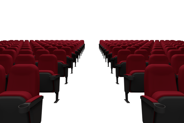 Transparent Background Auditorium Red Chairs Arrangement - Download Free Stock Videos Pikwizard.com