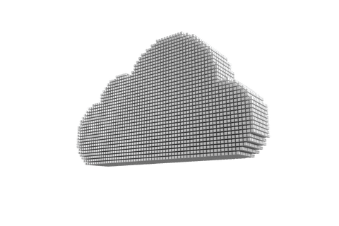 3d cubic cloud shape with transparent background - Download Free Stock Videos Pikwizard.com