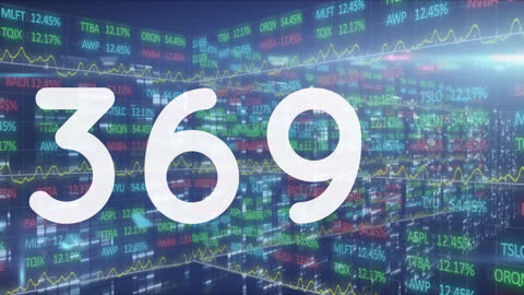 Abstract Digital Financial Data with Large Numbers Overlay