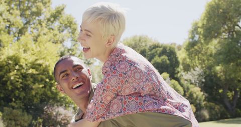Close Friends Enjoy Outdoor Fun on a Sunny Day