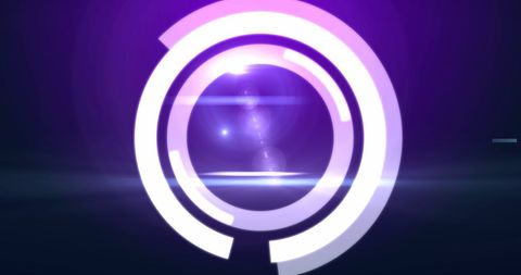 Futuristic Digital Interface on Vibrant Purple Background - Download Free Stock Images Pikwizard.com