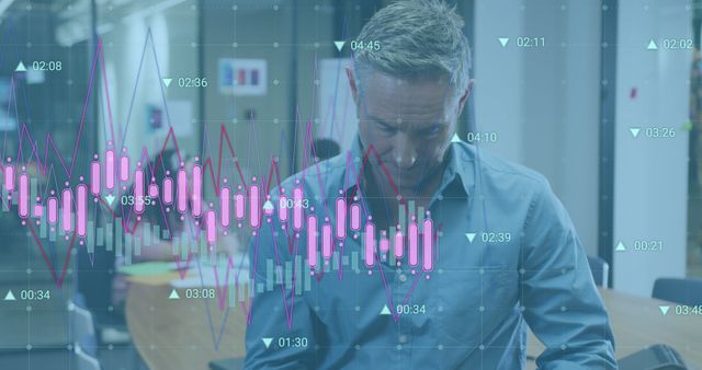 Businessman Analyzing Financial Records with Digital Interface - Download Free Stock Images Pikwizard.com