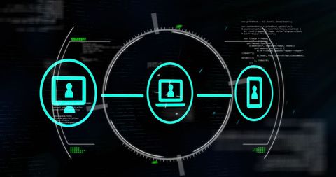 Futuristic Communication Network in Digital Hologram - Download Free Stock Images Pikwizard.com