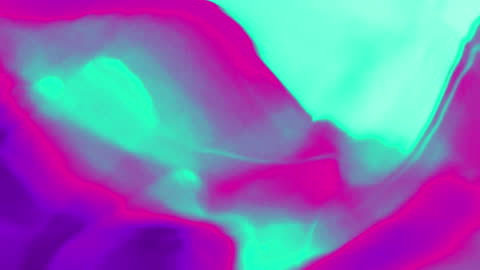 Vibrant Abstract Art with Dynamic Red Shapes on Green Background