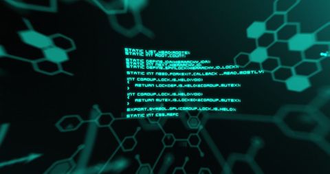 Abstract Digital Interface with Hexagonal Elements and Code - Download Free Stock Images Pikwizard.com