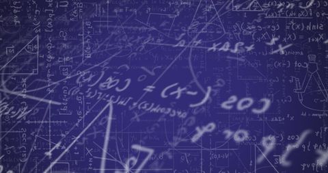 Mathematical Equations on Digital Blue Background Concept - Download Free Stock Images Pikwizard.com