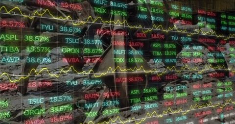 Financial data projection over junkyard metaphor of volatility