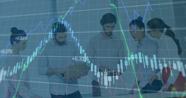 Financial Team Analyzing Stock Market Data with Growth Charts - Download Free Stock Images Pikwizard.com