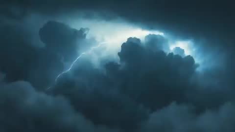 Majestic Lightning Slice through Ominous Thunderclouds