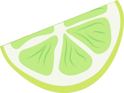 lime wedge illustration floating on transparent background - Download Free Stock Videos Pikwizard.com