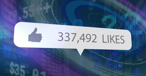 Digital Interactions and Popularity in Global Network - Download Free Stock Images Pikwizard.com