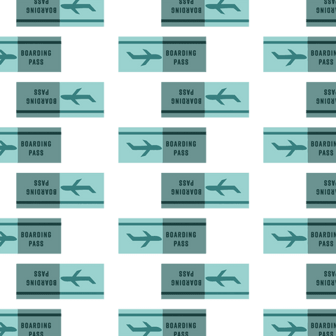 seamless green boarding pass pattern on transparent background - Download Free Stock Videos Pikwizard.com
