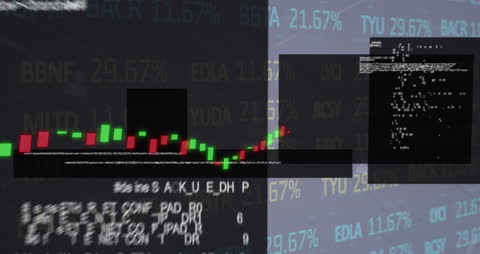 Dynamic Financial Data and Network Connections Animation