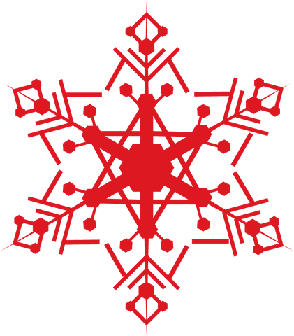 Red Snowflake Pattern on Transparent Background Isolated - Download Free Stock Videos Pikwizard.com