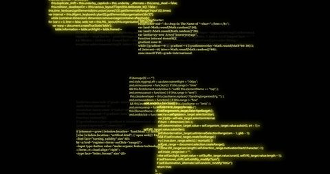 Green Digital Code on Black Screen Displaying Data Processing - Download Free Stock Images Pikwizard.com