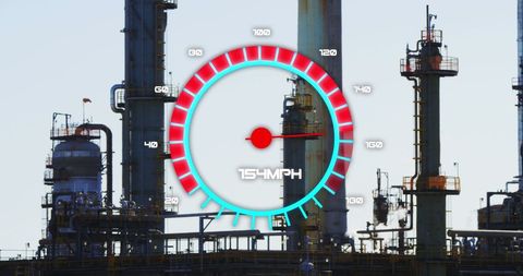 High Speed Tracking Over Industrial Refinery Background