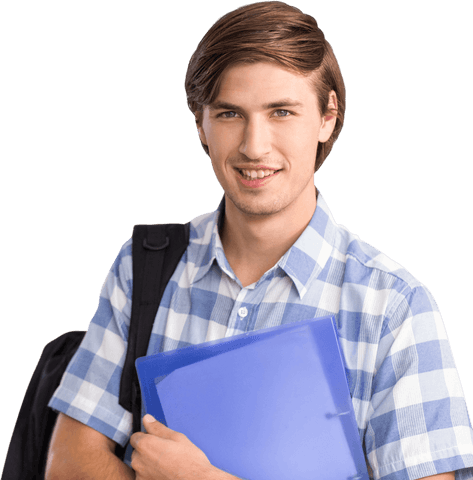 Caucasian Male Student Carrying Books on Transparent Background - Download Free Stock Videos Pikwizard.com
