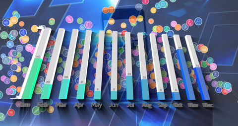 Dynamic Data Visualization with 3D Graphics and Network Icons