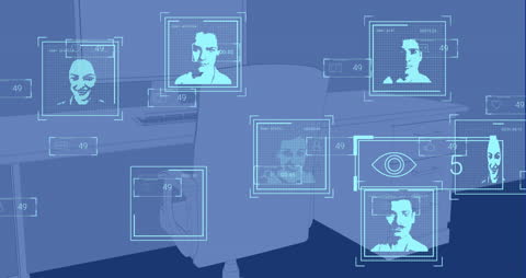 Digital Security and Facial Recognition Interface in Office Setting