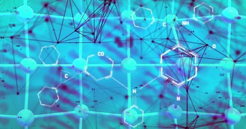 Molecular Structure Network in Scientific Abstract Design - Download Free Stock Images Pikwizard.com