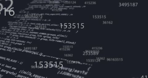 Dynamic Digital Numbers with Data on Black Background - Download Free Stock Images Pikwizard.com