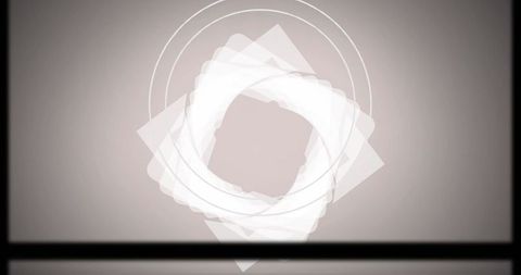 Overlapping Geometric Shapes Creating Modern Abstract Minimalist Pattern