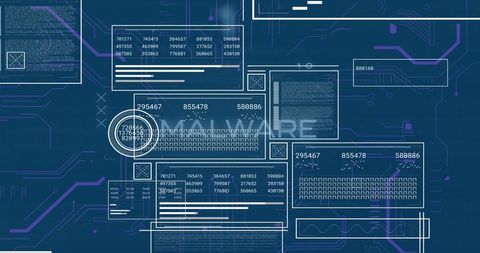 Digital Interface with Data Panels and Security Codes
