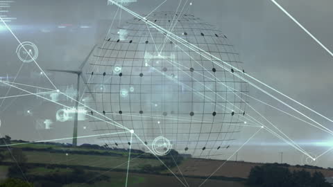 Global Data Network Overlaying Electricity Landscape