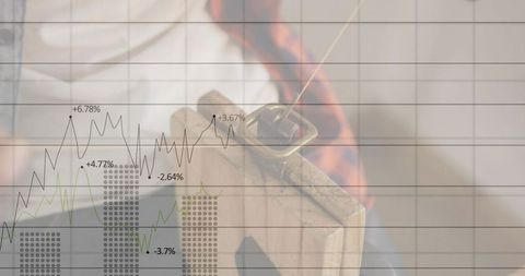 Padlock on house keychain showing burning flame overlay on financial charts representing risk