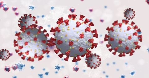 3D Macro Illustration of Coronavirus Cells on White Background - Download Free Stock Images Pikwizard.com