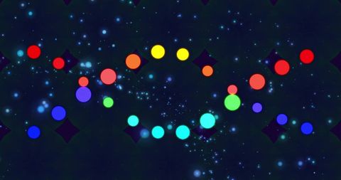 Glowing Colorful DNA Strands on Dark Background - Download Free Stock Images Pikwizard.com