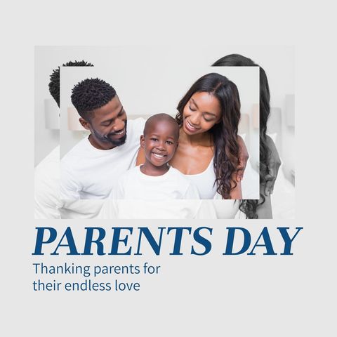 happy african american family celebrating parents day - Download Free Stock Templates Pikwizard.com