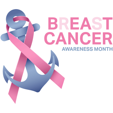 transparent breast cancer awareness ribbon with anchor symbol - Download Free Stock Videos Pikwizard.com