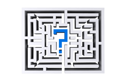 transparent maze design featuring blue question mark - Download Free Stock Videos Pikwizard.com