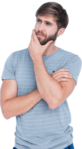 transparent thoughtful man reflecting in gray shirt - Download Free Stock Videos Pikwizard.com