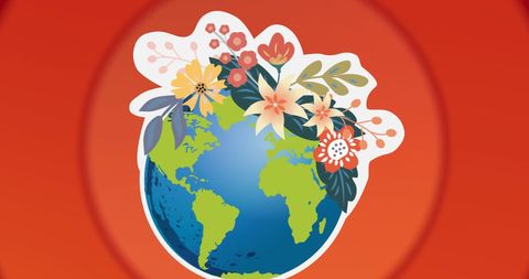 Earth Adorned with Flowers: Environmental Awareness