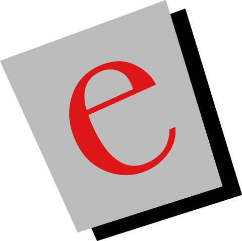 Minimalist Geometric Red Letter E Icon Transparent Background - Download Free Stock Videos Pikwizard.com