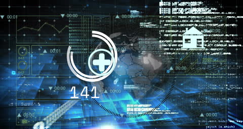 Futuristic Data Network and Digital Interface