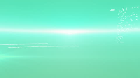 Abstract Digital Data Streams in Motion Over Green Background