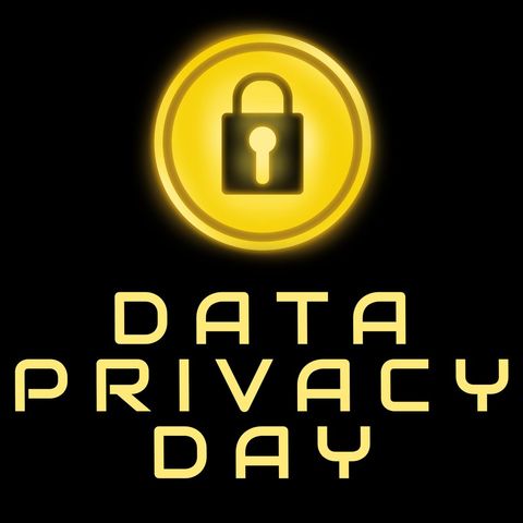 glowing lock symbol for data privacy day promotion - Download Free Stock Templates Pikwizard.com