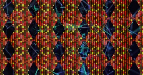 Abstract Digital Network with Dynamic Orange Patterns - Download Free Stock Images Pikwizard.com