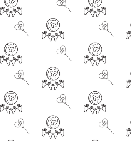 Transparent Pattern with Globe and Heart on Glass Background - Download Free Stock Videos Pikwizard.com
