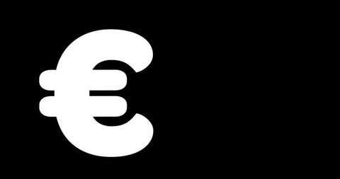 Euro Currency Icon on Black with Copy Space for Impact - Download Free Stock Images Pikwizard.com