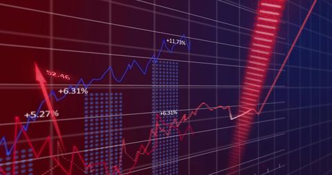 Dynamic Display of Financial Market Data on Advanced Grid - Download Free Stock Images Pikwizard.com
