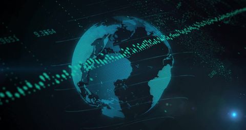 Digital Connections Across Globe with Data Metrics - Download Free Stock Images Pikwizard.com