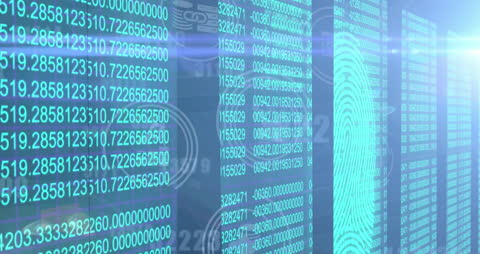 Digital Data Processing with Globe and Media Icons