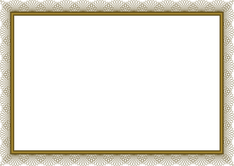 elegant decorative gold frame on transparent background - Download Free Stock Videos Pikwizard.com