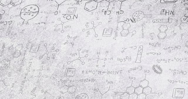 Chemical Formulas Pattern on White Background - Download Free Stock Images Pikwizard.com