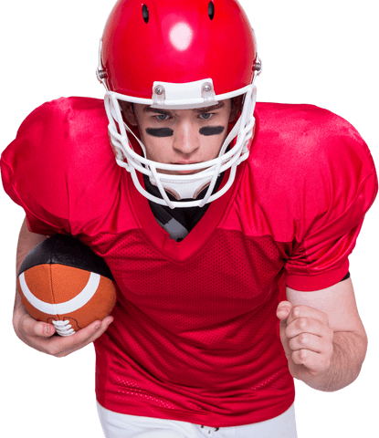 american football player running with ball transparent background - Download Free Stock Videos Pikwizard.com
